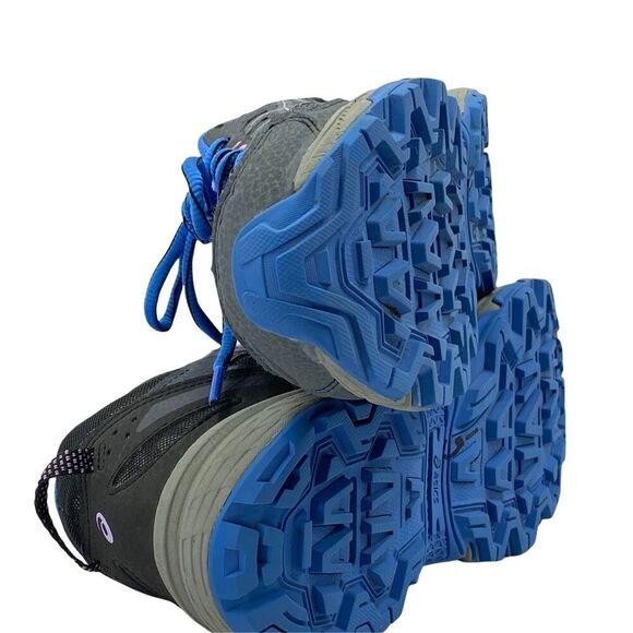 ASICS Unisex Kids GEL-Venture 6 Running Shoes Gray Blue 1014A077 Lace Up 4.5 M - Picture 4 of 9